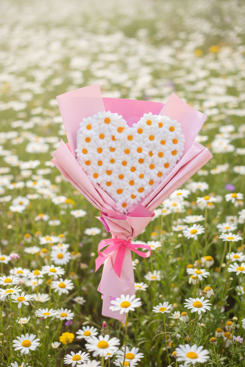 Kalpli Papatya Buket